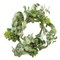 Set of 2 Decorative Succulent Ring 8 Inch Flocked Green Leaf Candle Holder Accent